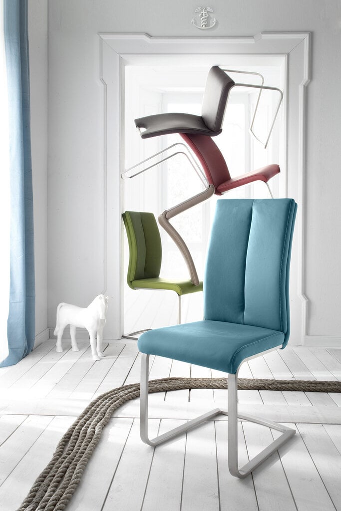 4 tooli komplekt Paulo 2, sinine hind ja info | Söögilaua toolid, köögitoolid | kaup24.ee