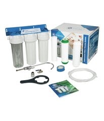 Kolmeastmeline joogivee filtreerimissüsteem Aquafilter FP3-K1 цена и информация | Фильтры для воды | kaup24.ee