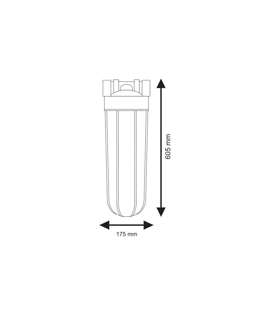 20" BigBlue Külma vee filtrikomplektid Aquafilter seeria FH20B-B-WB hind ja info | Veefiltrid | kaup24.ee