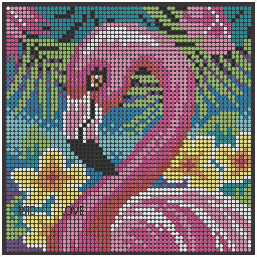 Teemantmosaiik Flamingo, 20 x 20 cm hind ja info | Teemantmaalid, teemanttikandid | kaup24.ee