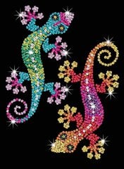 Teemantmosaiik Sequin Art Geckos, 24 x 35 cm hind ja info | Teemantmaalid, teemanttikandid | kaup24.ee