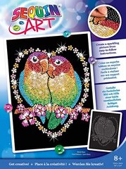 Teemantmosaiik Sequin Art Love Birds, 25 x 34 cm цена и информация | Алмазная мозаика | kaup24.ee