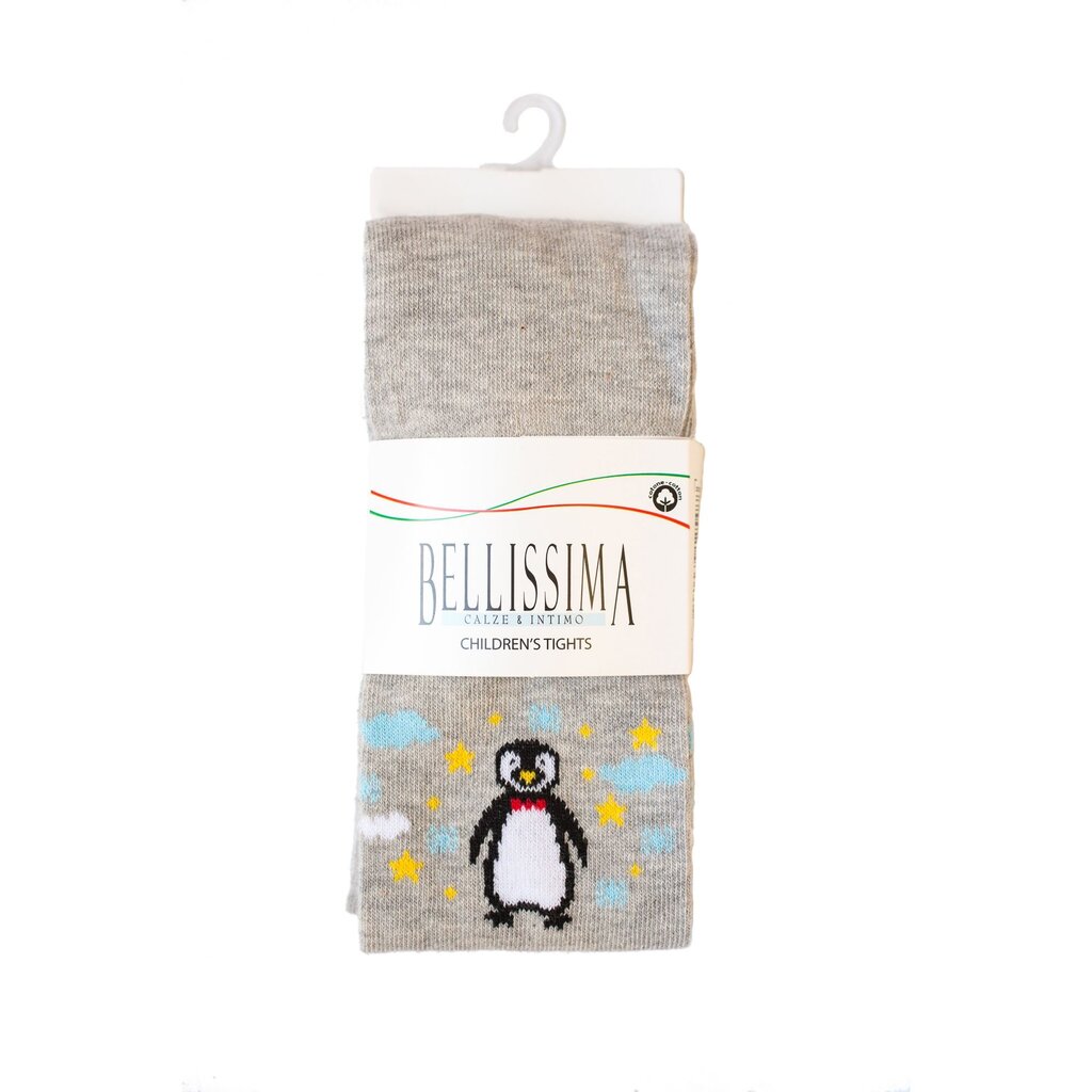 Laste sukkpüksid B420 helehall/pingviin hind ja info | Tüdrukute sukkpüksid ja sokid | kaup24.ee