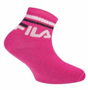 Laste sokid FILA F8338 must/valge/fuksia 3pr hind ja info | Tüdrukute sukkpüksid ja sokid | kaup24.ee