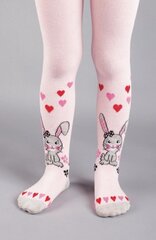 Laste sukkpüksid B404 roosa-jänku hind ja info | Tüdrukute sukkpüksid ja sokid | kaup24.ee