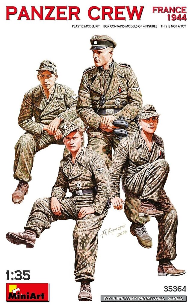 Liimitav mudel MiniArt 35364 Panzer Crew France 1944 1/35 hind ja info | Liimitavad mudelid | kaup24.ee