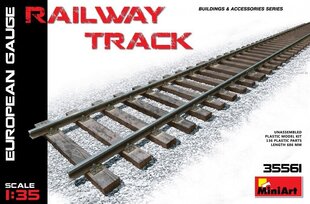 Liimitav mudel MiniArt 35561 Railway Track (European Gauge) 1/35 hind ja info | Liimitavad mudelid | kaup24.ee