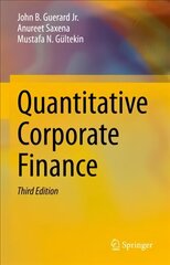 Quantitative Corporate Finance 3rd ed. 2022 цена и информация | Книги по экономике | kaup24.ee