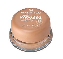 Jumestuskreem Mousse make-up Essence Soft Touch 02-matt beige 16 g цена и информация | Пудры, базы под макияж | kaup24.ee