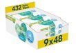 Niisked beebisalvrätikud Pampers Harmonie Aqua Pure, 432 tk hind ja info | Niisked salvrätikud | kaup24.ee