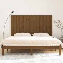 vidaXL seinale kinnitatav voodipeats, meepruun, 185x3x110cm, männipuit цена и информация | Кровати | kaup24.ee