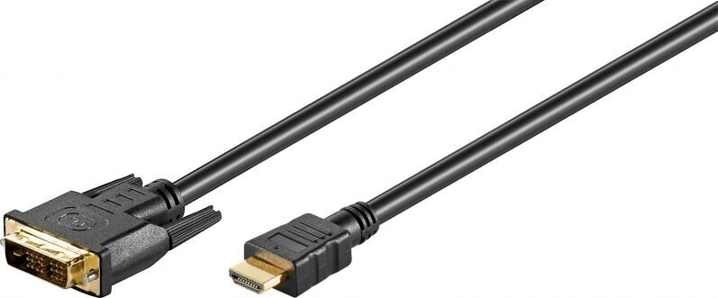 Wentronic, HDMI-DVI-D, 1m hind ja info | Kaablid ja juhtmed | kaup24.ee