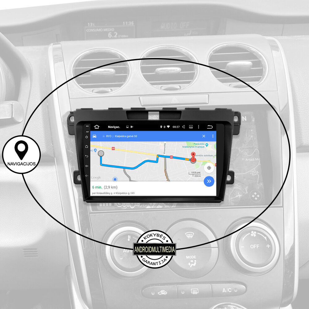 Mazda CX 7 2008-2015 Android-tahvelarvuti multimeedia hind ja info | Autoraadiod, multimeedia | kaup24.ee