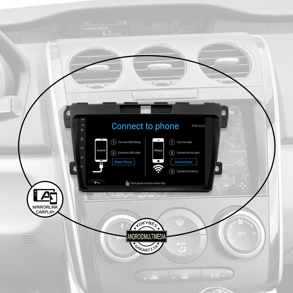 Mazda CX 7 2008-2015 Android-tahvelarvuti multimeedia hind ja info | Autoraadiod, multimeedia | kaup24.ee