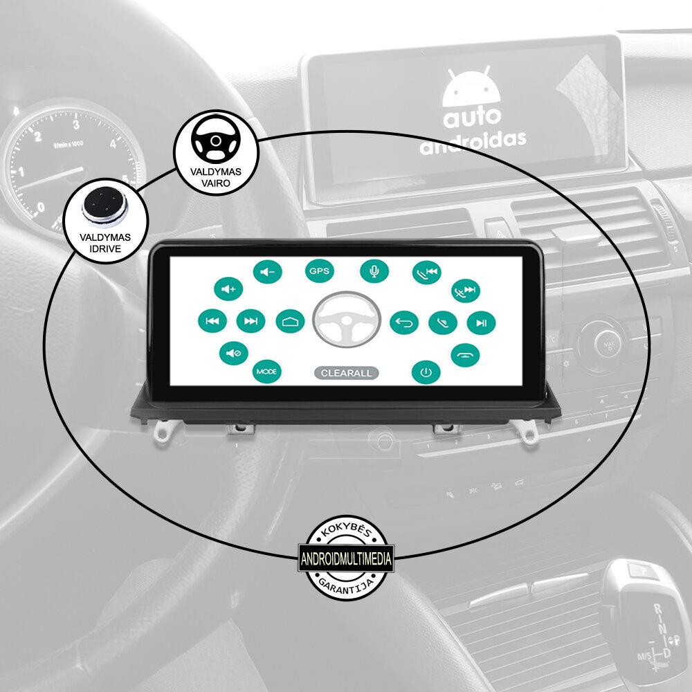 BMW X5 E70 X6 E71 2004-10 Android-tahvelarvuti Multimeedia CIC hind ja info | Autoraadiod, multimeedia | kaup24.ee