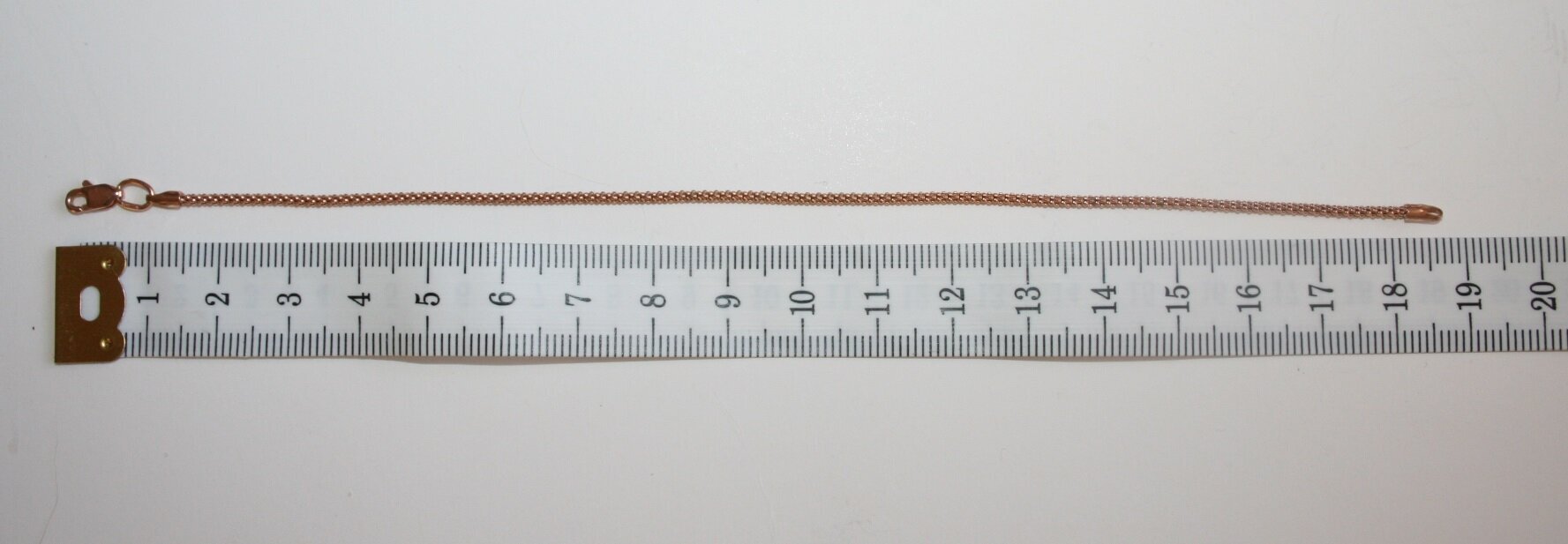 Käekett 18,5 cm ; 1,69g. punane kuld 585° hind ja info | Käevõrud, käeketid | kaup24.ee