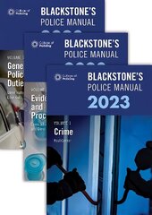 Blackstone's Police Manuals Three Volume Set 2023 hind ja info | Majandusalased raamatud | kaup24.ee