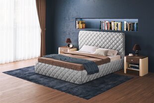 Voodi HARMONY LUXURY + madrats SAPNAS 2 XL, 160x200cm, hall цена и информация | Кровати | kaup24.ee