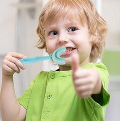 U-kujuline silikoonist hambahari lastele, roosa hind ja info | Suuhügieen | kaup24.ee