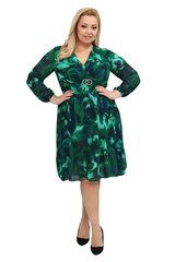 Naiste kleit Abito Moda 232617 01, roheline/tumesinine 232617*01-ONE цена и информация | Платья | kaup24.ee
