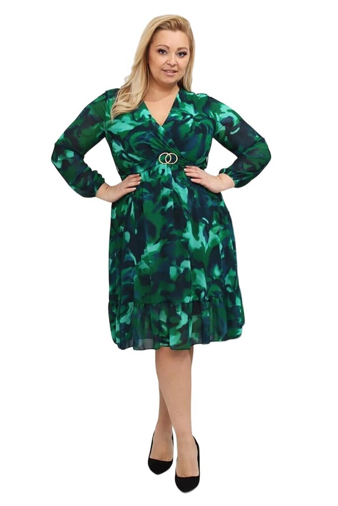 Naiste kleit Abito Moda 232617 01, roheline/tumesinine 232617*01-ONE hind ja info | Kleidid | kaup24.ee