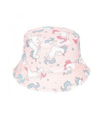 Laste panamakübar 34186 01, roosa/valge 34186*01-52/54 hind ja info | Tüdrukute mütsid, sallid, kindad | kaup24.ee