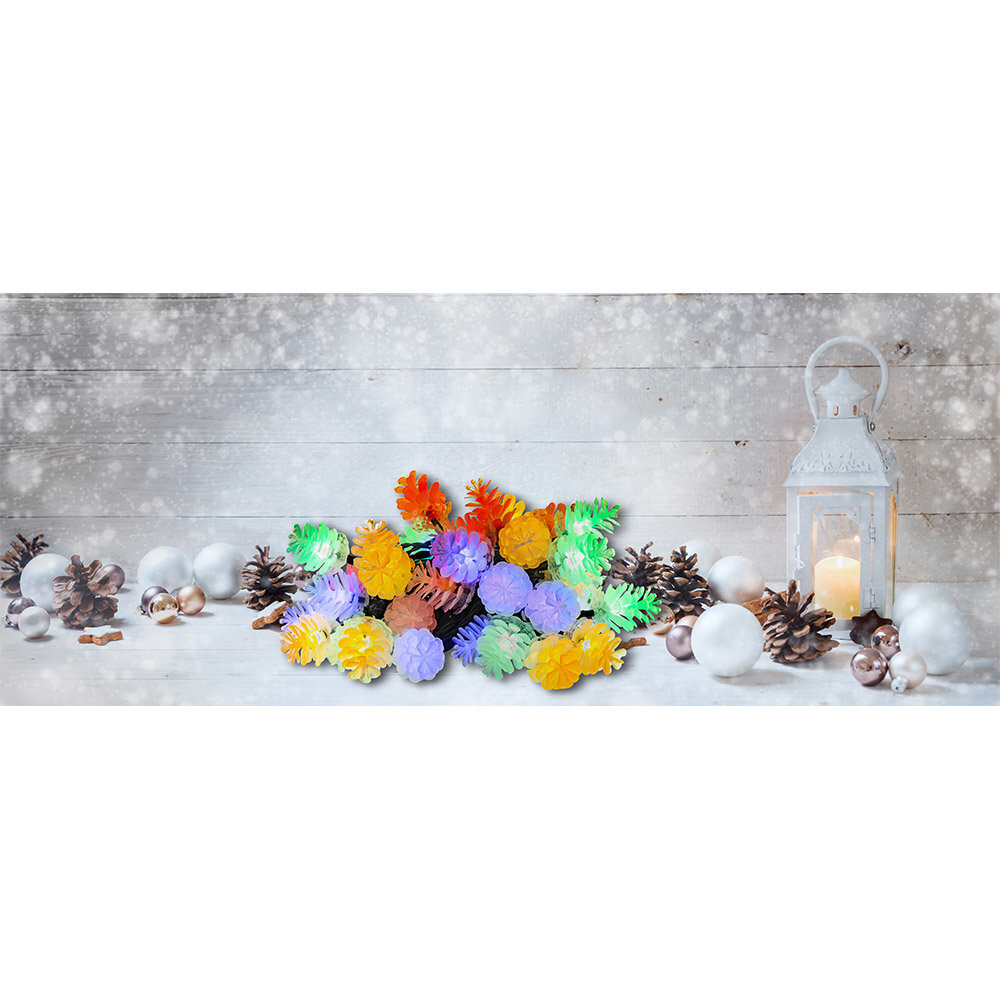 Jõulutulede valguskett käbidega RETLUX RXL 308 40LED MAXI Multicolour, Timer hind ja info | Jõulutuled | kaup24.ee