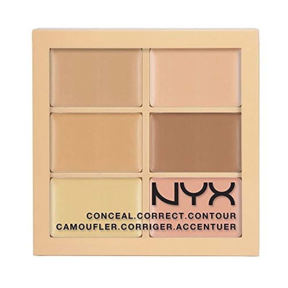 Korrigeeriv näopalett Nyx Professional Makeup Conceal Correct Contour, 3CP01 Light, 6 x 1.5 g цена и информация | Jumestuskreemid, puudrid | kaup24.ee