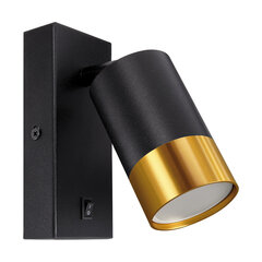 PUZON wll gu10 must/kuldne dekoratiivne valgusti STRÜHM 140x85x60mm hind ja info | Seinavalgustid | kaup24.ee