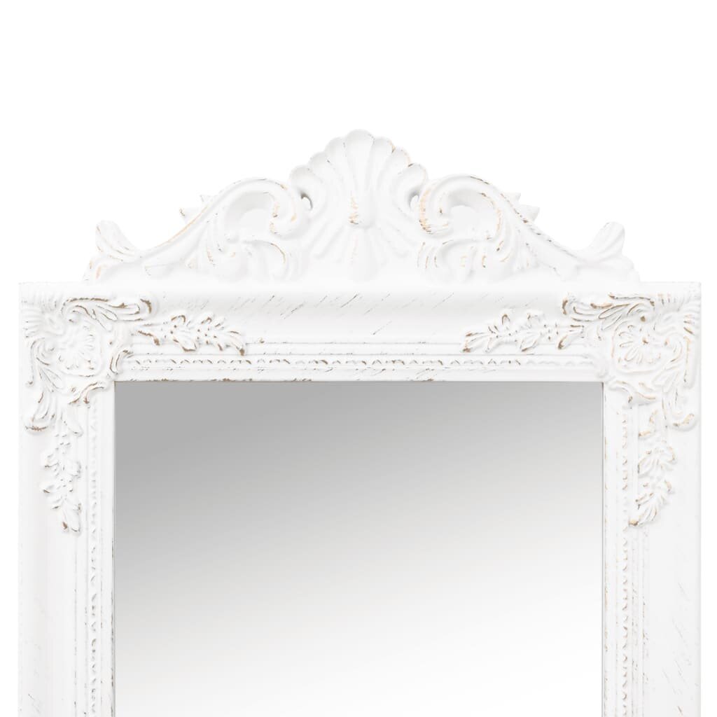 vidaXL eraldiseisev peegel, valge, 45x180 cm hind ja info | Peeglid | kaup24.ee