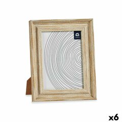 Fotoraam Kristall Kuldne Puit Pruun Plastmass (21 x 2 x 26 cm) (6 tk) hind ja info | Pildiraamid | kaup24.ee