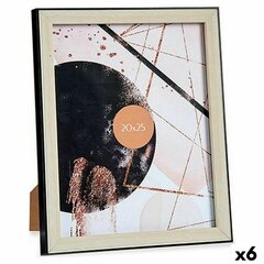 Fotoraam Must Pruun Plastmass Klaas (22,6 x 2 x 27,6 cm) (6 tk) hind ja info | Pildiraamid | kaup24.ee