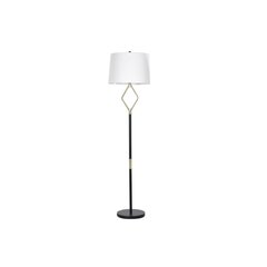 Põrandalamp DKD Home Decor Must Metall Polüester 50 W (41 x 41 x 161 cm) hind ja info | Põrandalambid | kaup24.ee