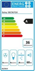 Традиционная вытяжка Balay 72265 570 m3/h 69 dB (A) цена и информация | Вытяжки на кухню | kaup24.ee