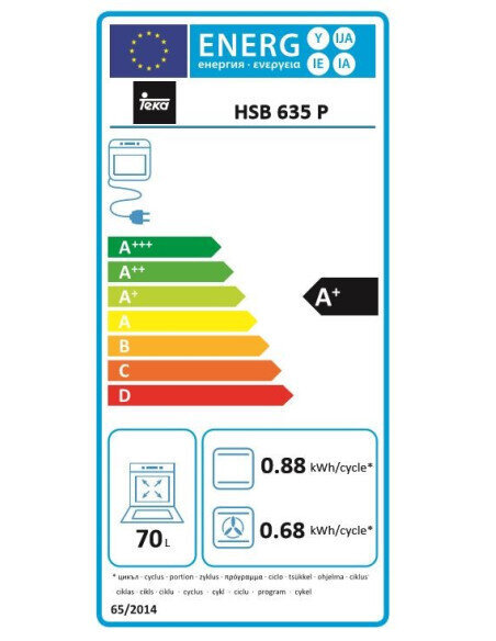 Ahi Teka HSB635P 70 L Hydroclean Touch Control 3552W hind ja info | Ahjud | kaup24.ee