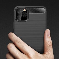 Чехол Carbon, для iPhone 11 Pro Max, черный цена и информация | Чехлы для телефонов | kaup24.ee