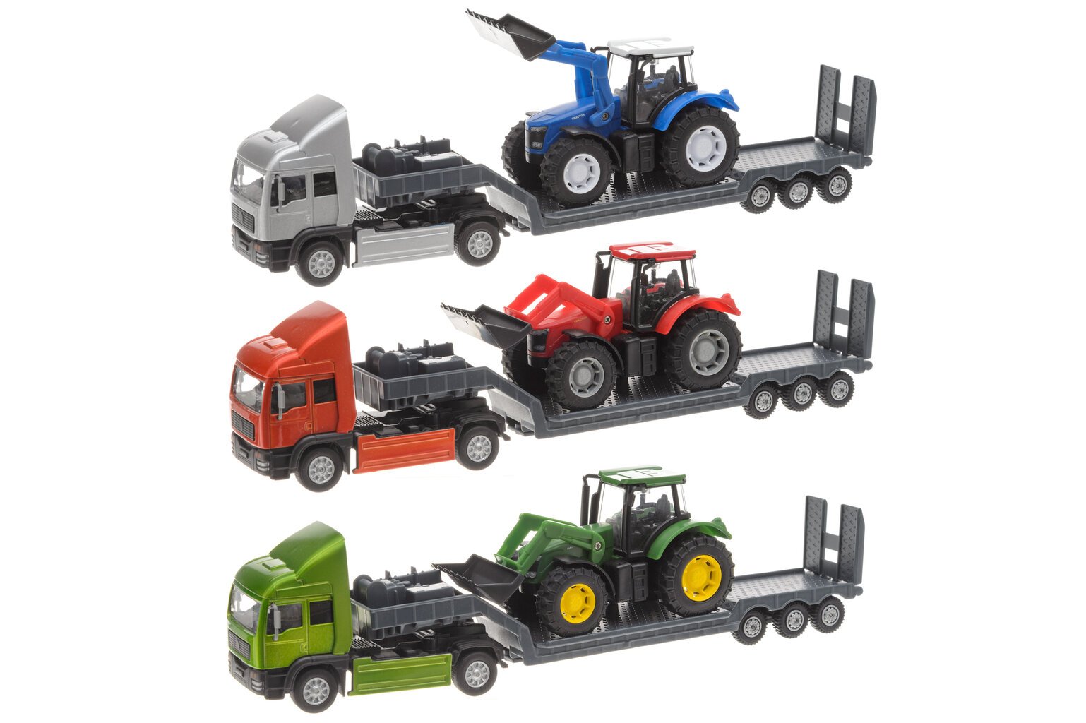 Autotransporter traktoriga Teamsterz hind ja info | Poiste mänguasjad | kaup24.ee