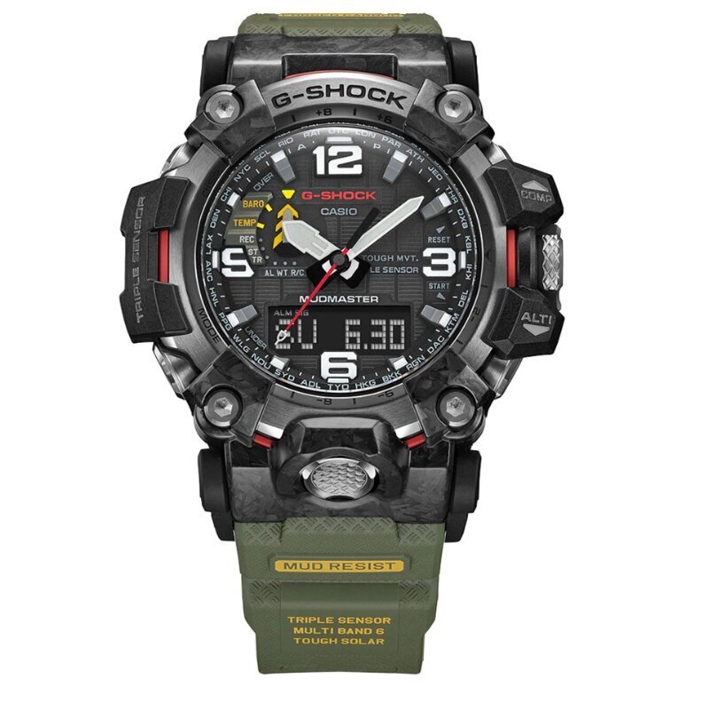 Universaalne kell Casio G-Shock Mudmaster Carbon Core Guard GWG-2000-1A3ER цена и информация | Meeste käekellad | kaup24.ee