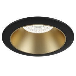 Laevalgusti Maytoni Technical Downlight Share DL053-01BMG, must ja matt kuldne цена и информация | Laelambid | kaup24.ee