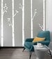Vinüül seinakleebis Valge kasepuud Botaaniline - 5 tk, 244 cm hind ja info | Seinakleebised | kaup24.ee