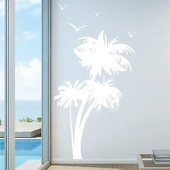 Vinüülist seinakleebis Suured palmipuud - 213 x 127 cm hind ja info | Seinakleebised | kaup24.ee