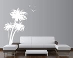 Vinüülist seinakleebis Suured palmipuud - 213 x 127 cm