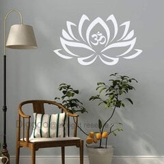 Vinüül seinakleebis White Lotus Botanical - 60 x 40 cm hind ja info | Seinakleebised | kaup24.ee