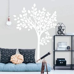 Виниловая наклейка на стену Белое дерево Ботанический декор интерьера - 120 х 80 см цена и информация | Декоративные наклейки | kaup24.ee