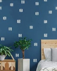 Виниловые наклейки на стену Белые полосы Дизайн в стиле Бохо Декор интерьера - 90 шт. цена и информация | Декоративные наклейки | kaup24.ee