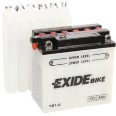 Exide motoaku 12V 8Ah YB7-A 135x75x133+- цена и информация | Мото аккумуляторы | kaup24.ee