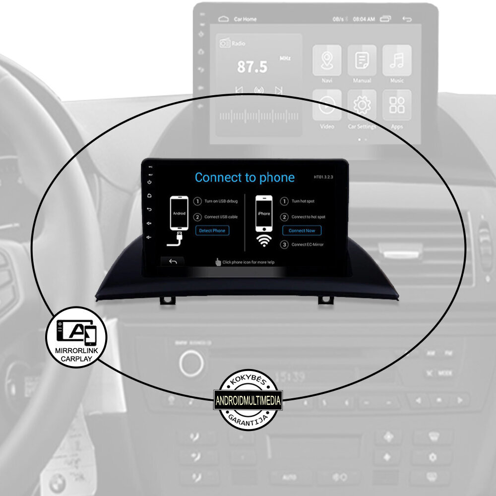 BMW X3 E83 2004-10 Androidi tahvelarvuti multimeedia цена и информация | Autoraadiod, multimeedia | kaup24.ee