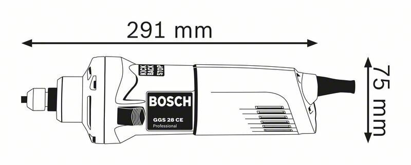 Sirge veski Bosch GGS 28 CE 650W hind ja info | Lihvmasinad ja ketaslõikurid | kaup24.ee