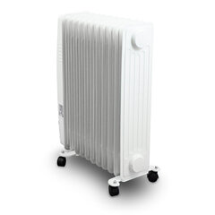 Электрический масляный радиатор 2500 Вт Белый 9 ребер XXL BITUXX цена и информация | Обогреватели | kaup24.ee