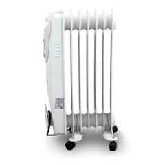 Электрический масляный радиатор 1500Вт Белый 7 ребер L BITUXX цена и информация | Грелки | kaup24.ee